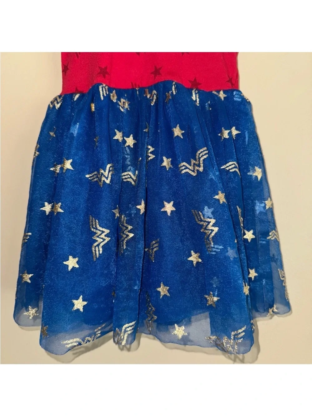 Kids Girls Wonder Woman Halloween Costume Dress Hood Size XS